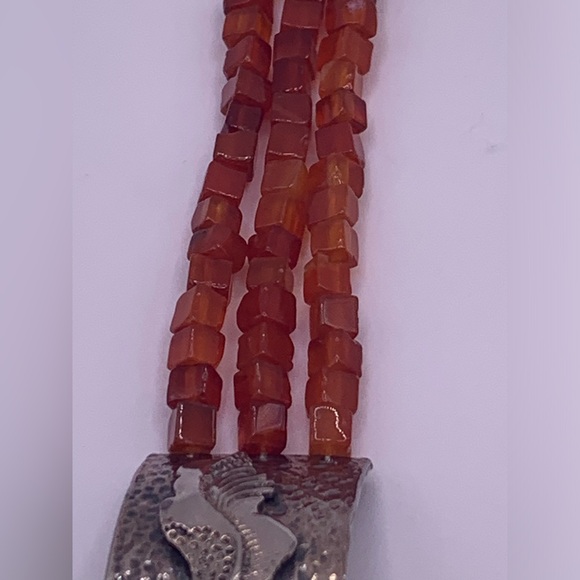 Silpada Extremely Rare Sterling & Carnelian Multi-Bead Unique Toggle Bracelet - Picture 17 of 17